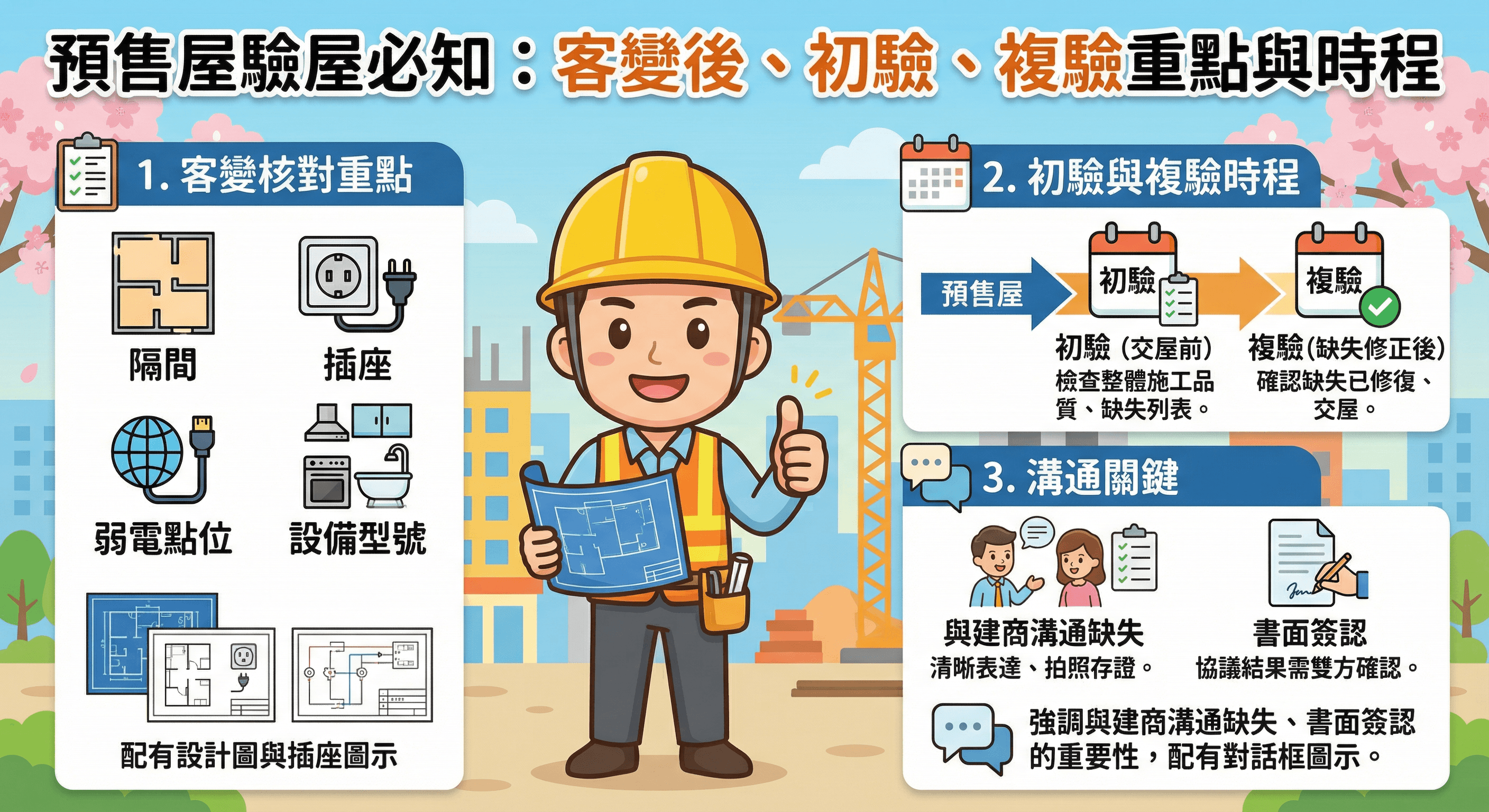 預售屋驗屋完整攻略：交屋前必做的 5 件事